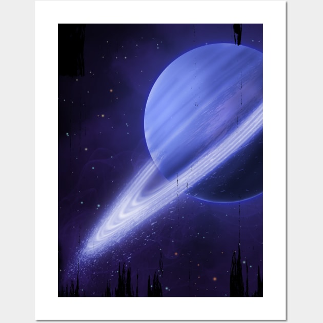 Saturn Wall Art by Trashy_design